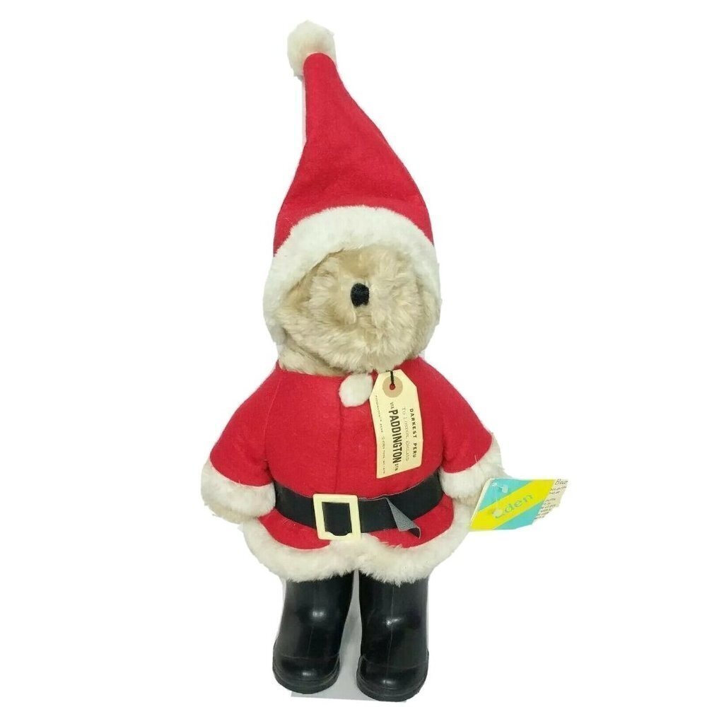 Rare NWT VTG Eden Paddington Santa Claus Bear 1983